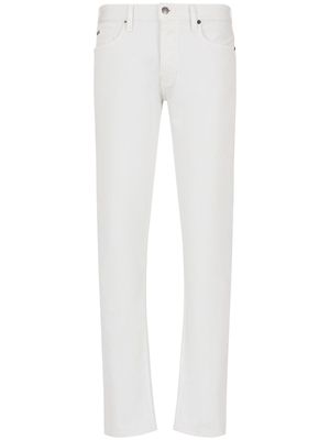 Emporio Armani J75 low-rise slim jeans - White