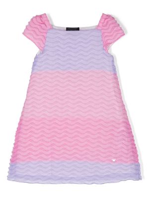 Emporio Armani Kids A-line short-sleeve dress - Pink