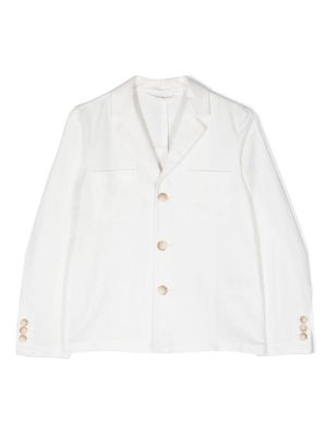 Emporio Armani Kids button-fastening long-sleeve blazer - White