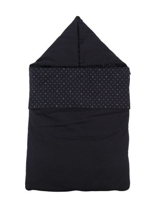 Emporio Armani Kids buttoned cotton sleep bag - Blue