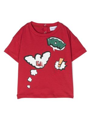 Emporio Armani Kids cartoon-print T-shirt - Red