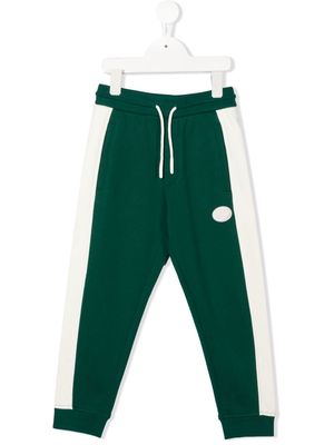 Emporio Armani Kids color-block track pants - Green