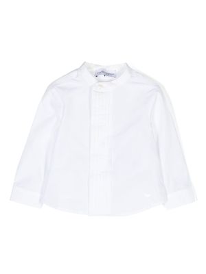 Emporio Armani Kids concealed-fastening cotton shirt - White