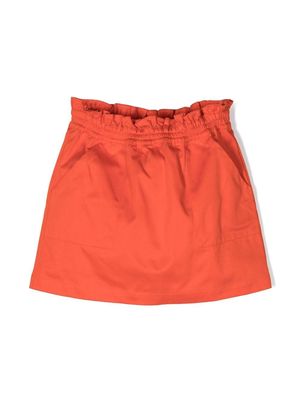 Emporio Armani Kids elasticated-waist cotton skirt - Orange