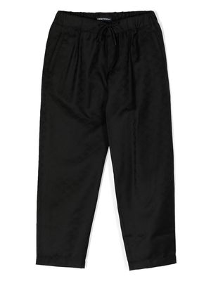 Emporio Armani Kids elasticated-waist trousers - Black