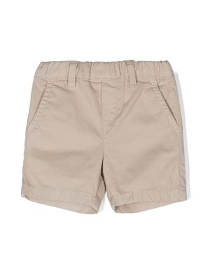 Emporio Armani Kids elasticated-waistband cotton shorts - Neutrals