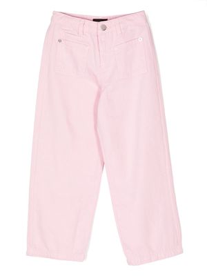Emporio Armani Kids front pockets straight-leg jeans - Pink