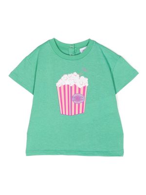 Emporio Armani Kids graphic-print cotton T-shirt - Green