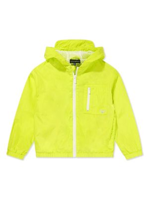 Emporio Armani Kids lightweight hooded jacket - Green