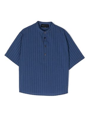 Emporio Armani Kids oversize short sleeves shirt - Blue