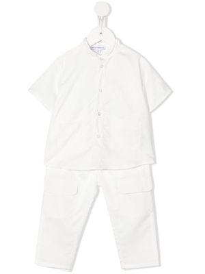 Emporio Armani Kids short-sleeve tracksuit set - White