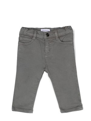 Emporio Armani Kids straight-leg chino trousers - Grey