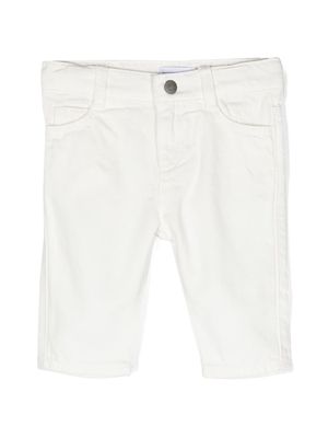 Emporio Armani Kids straight-leg chino trousers - White