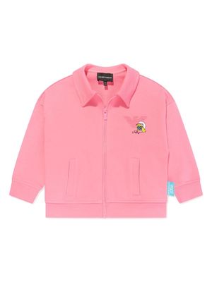 Emporio Armani Kids x The Smurfs cotton sweatshirt - Pink