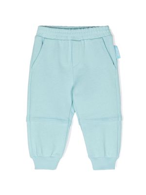 Emporio Armani Kids x The Smurfs embroidered track pants - Blue