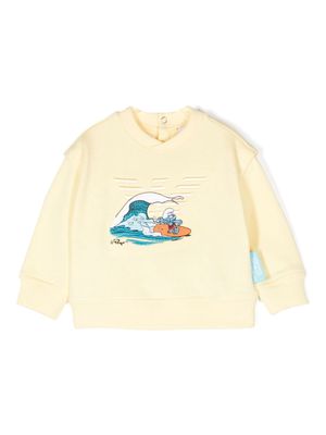 Emporio Armani Kids x The Smurfs sweatshirts - Yellow