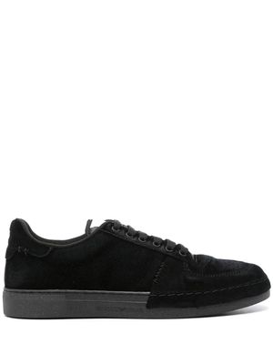 Emporio Armani lace-up suede sneakers - Black