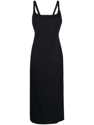 Emporio Armani layered cutout midi dress - Black