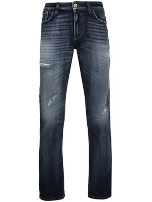 Emporio Armani light-wash straight-leg jeans - Blue