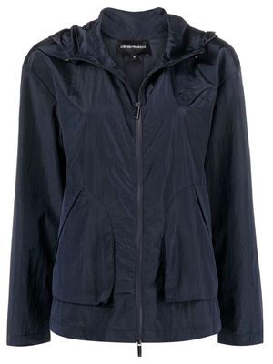 Emporio Armani lightweight zip-front jacket - Blue