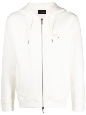 Emporio Armani logo-detail jersey sweatshirt - White