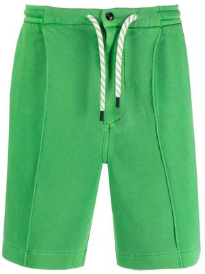 Emporio Armani logo-patch drawstring shorts - Green