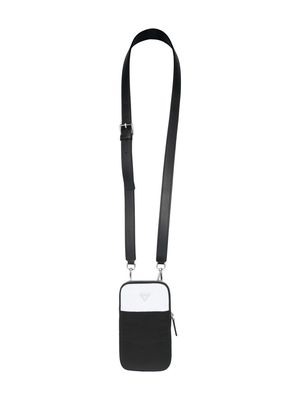 Emporio Armani logo-plaque phone bag - Black