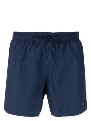 Emporio Armani logo-plaque swim shorts - Blue