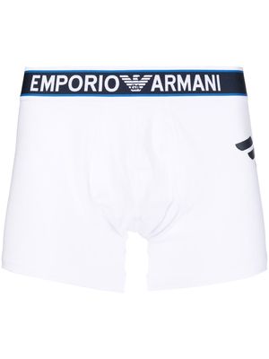 Emporio Armani logo-print boxer shorts - White