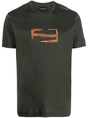 Emporio Armani logo-print short-sleeve T-shirt - Green