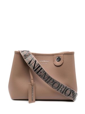 Emporio Armani logo-print tote bag - Neutrals