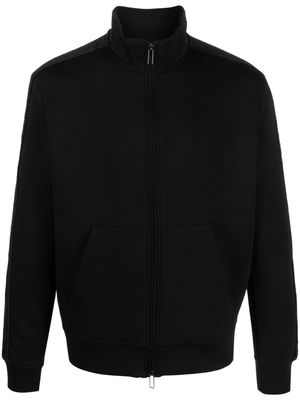 Emporio Armani logo-print zip-fastening sweatshirt - Black