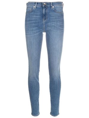 Emporio Armani logo-stitch skinny-jeans - Blue