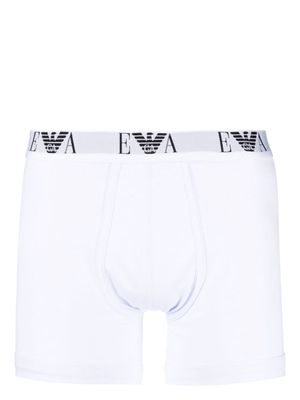 Emporio Armani logo-waist cotton boxer briefs - White