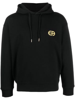 Emporio Armani long sleeve hoodie - Black