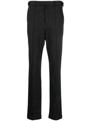 Emporio Armani mélange-effect tailored trousers - Grey