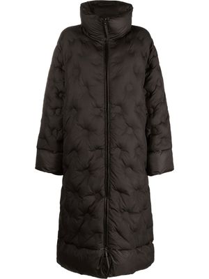 Emporio Armani mid-length padded coat - Black