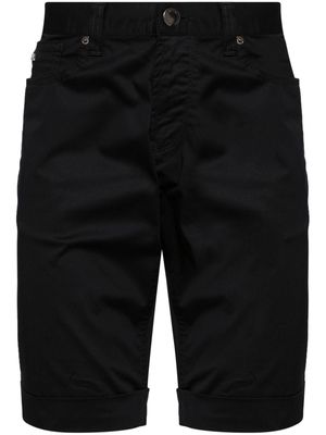 Emporio Armani mid-rise cotton shorts - Black