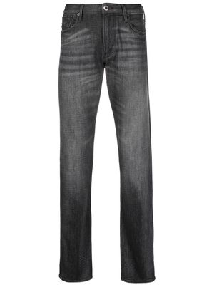 Emporio Armani mid-rise straight-leg jeans - Grey