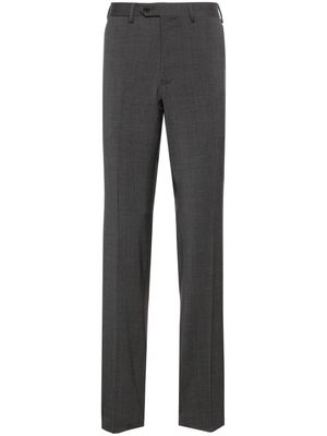 Emporio Armani mid-rise tailored trousers - Grey