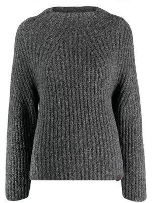 Emporio Armani mock-neck virgin-wool jumper - Grey