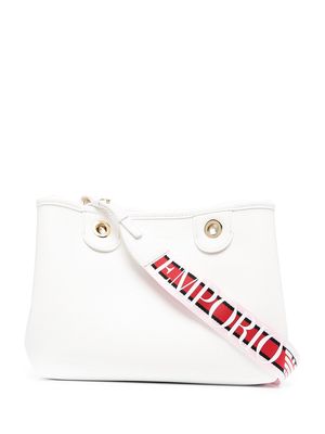 Emporio Armani MyEA striped strap bag - White