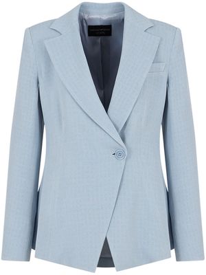 Emporio Armani notched-lapels blazer - Blue