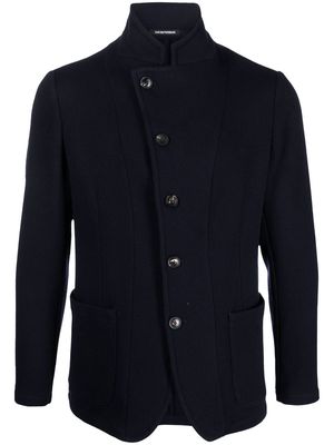 Emporio Armani off-centre blazer jacket - Blue