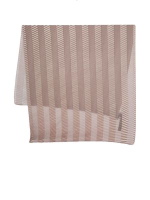 Emporio Armani panelled lightweight scarf - Grey