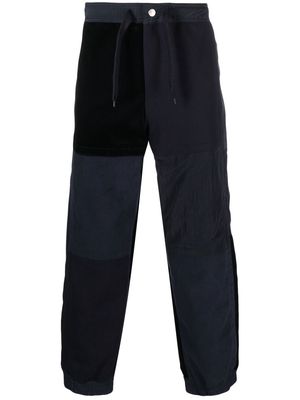 Emporio Armani panelled straight-leg trousers - Blue