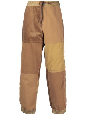 Emporio Armani panelled straight-leg trousers - Neutrals