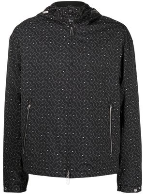 Emporio Armani patterned blouson jacket - Black