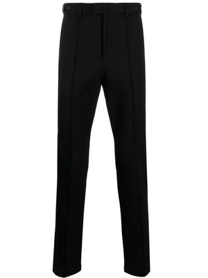 Emporio Armani piped-trim tailored trousers - Black