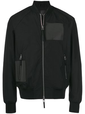 Emporio Armani plain bomber jacket - Black